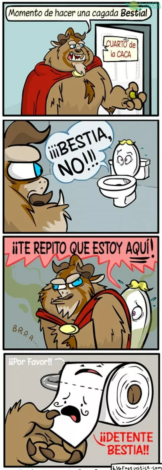 F por el inodoro cuando volvio a ser humano... 