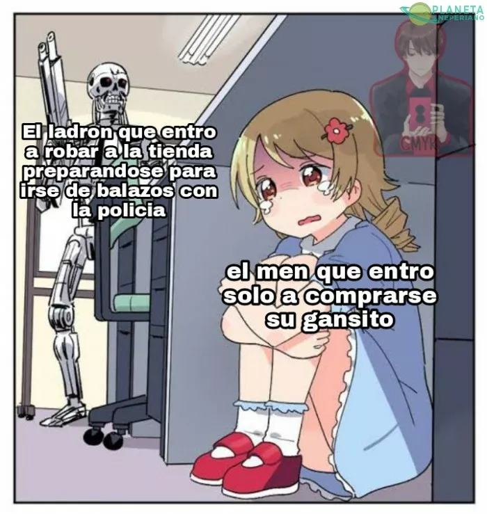 Pobre no se pudo compar su gansito