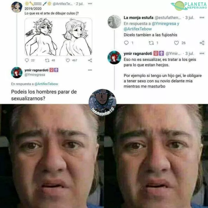 Wow... la tipa esta enferma... JAJAJAJAJA
