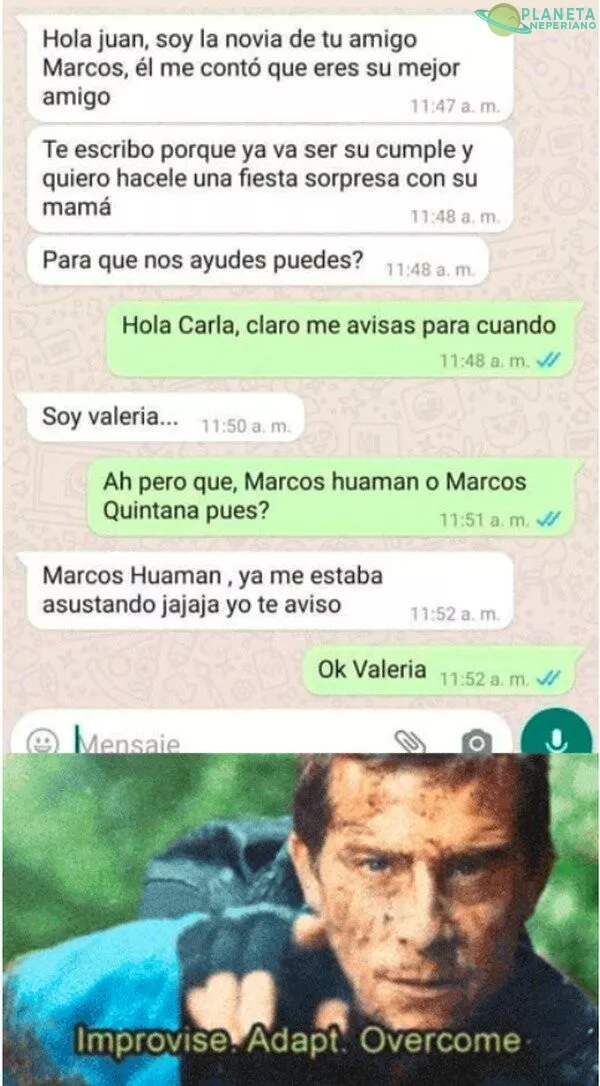 Que salvada de una regada