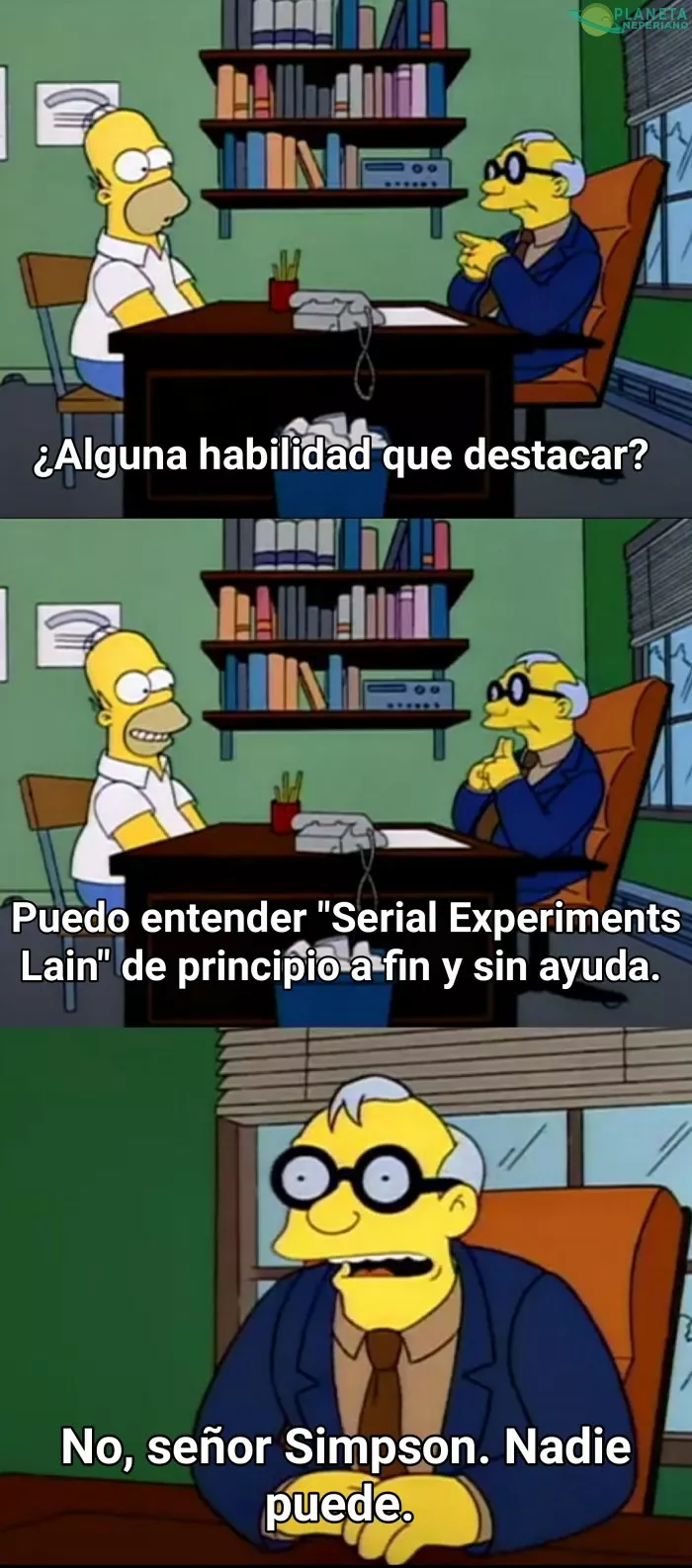 No, señor Homero