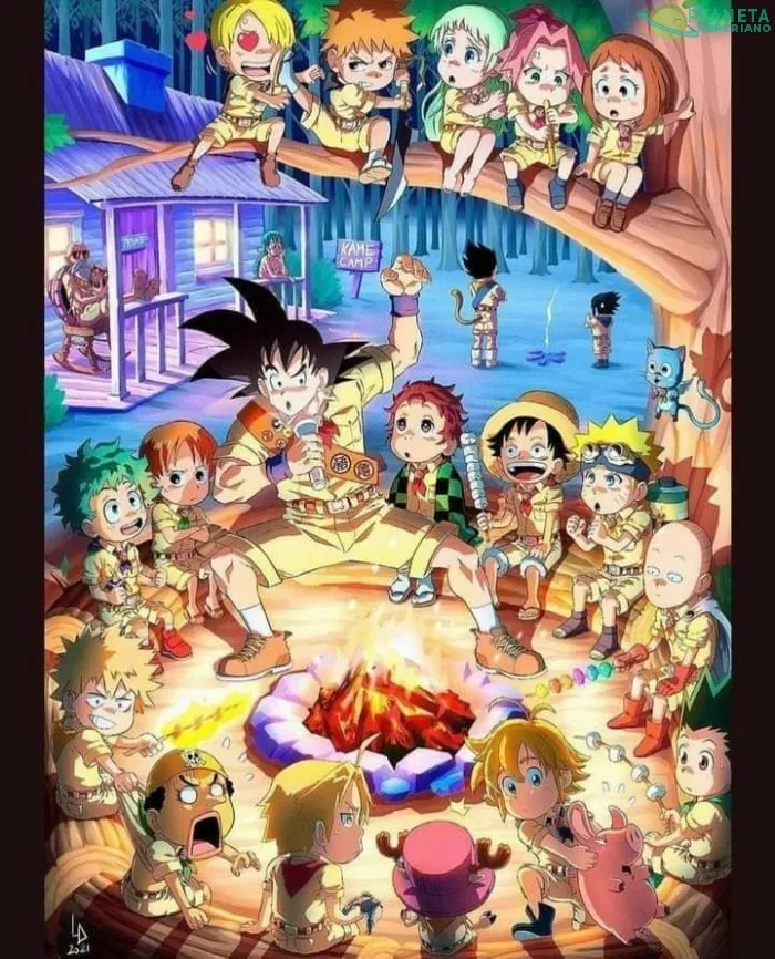 mientras tanto, en el Campamento Shonen