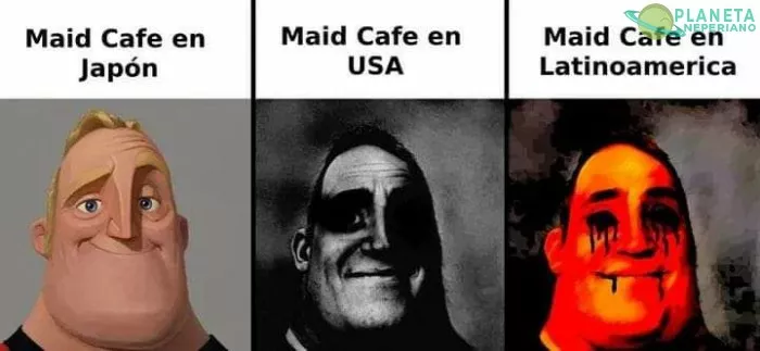 Mientras más occidental más café la maid. 