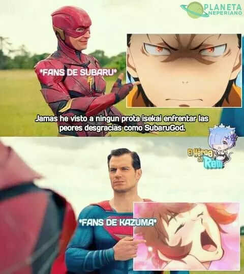 la diferencia es que Kazuma si me entretiene