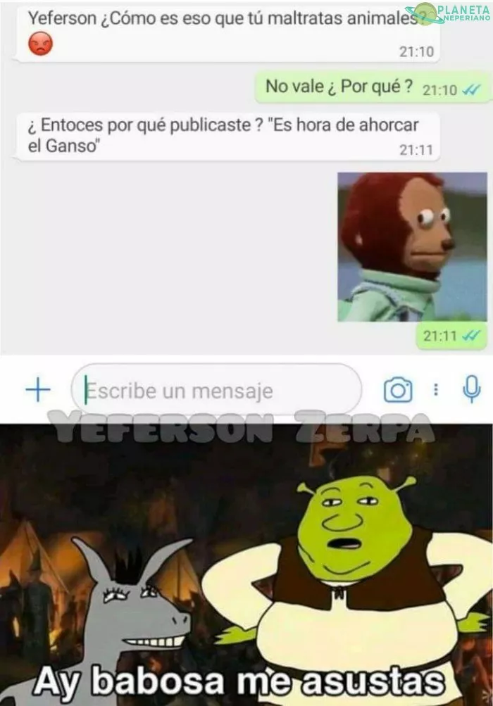 Pobre ganzo :v