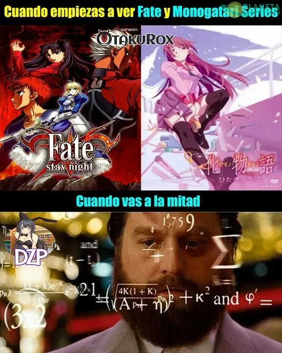 Monogatari es más complicado xD