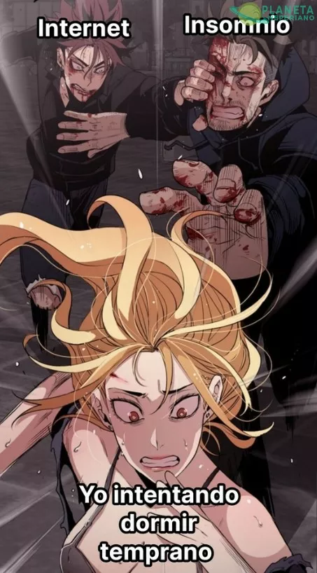 Primero batallar para dormir y luego batallar para despertar 