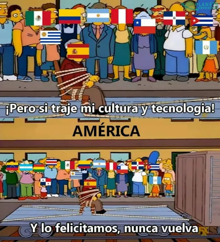 pero nos quitaste la dignidad la cultura y lo mas importante el ORO