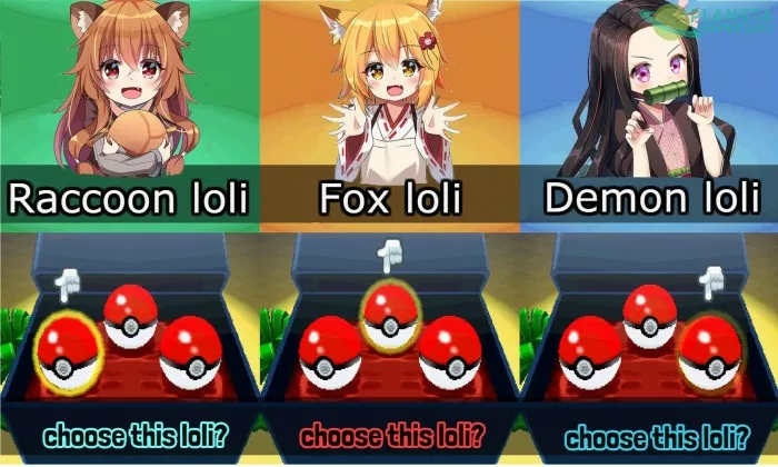 Elige Ala Loli q te acompañara en tu aventura...….elige sabiamente 