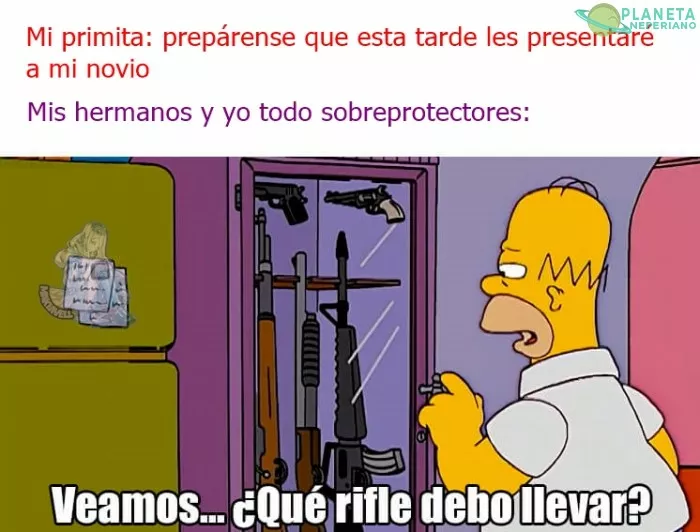 Nunca hay suficientes armas para proteger a la familia. XD