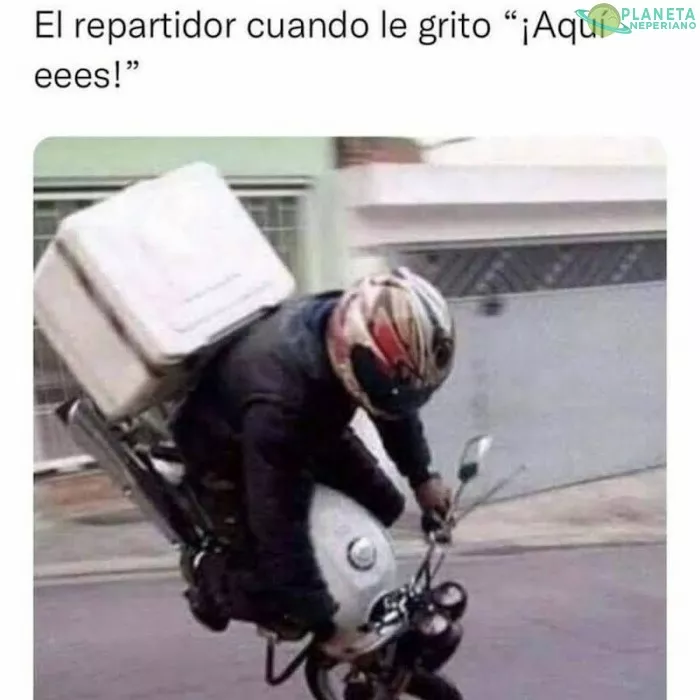 seré yo como repartidor