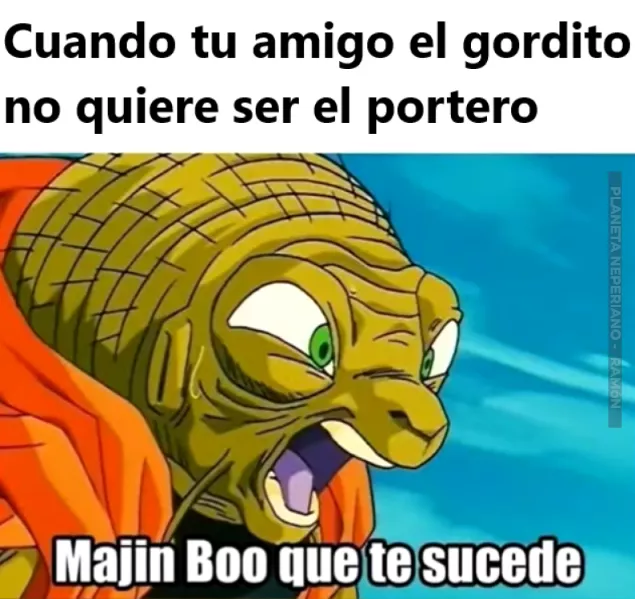 Majin Boo ahora quiere ser el arquero