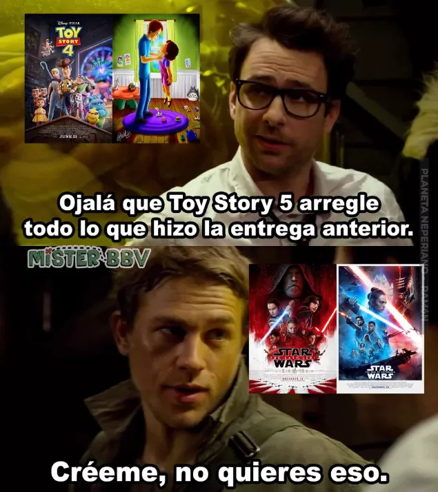 ese fue el peor error de los fans de star wars.....