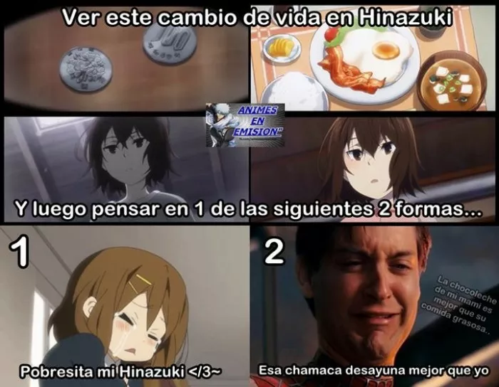 Y yo aqui con mi arroz con huevo 