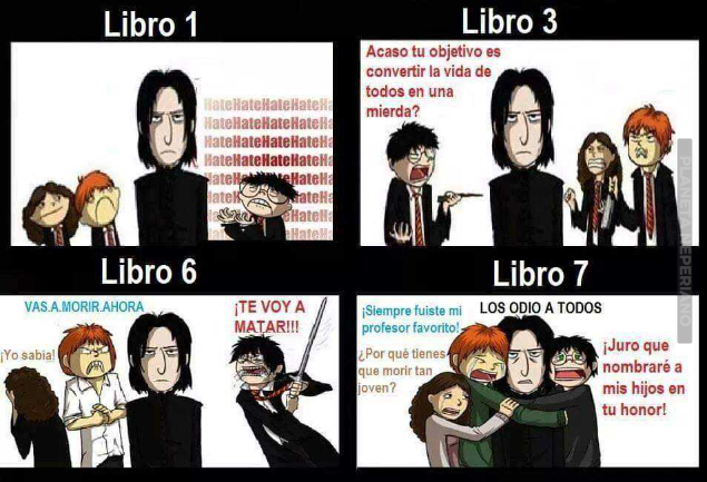 Desde los recuerdos de Severus Snape, supe que algo asi pasaria :v