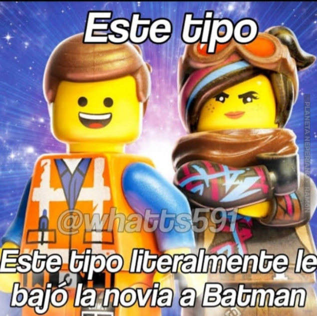 y al propio batman se la quito, que grande Emmet