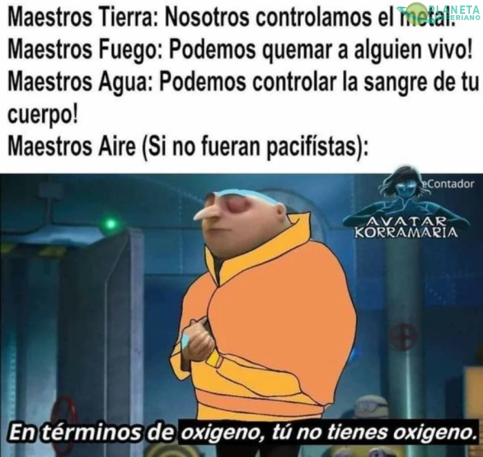 El avatar : en términos de poder me la pelan todos xD