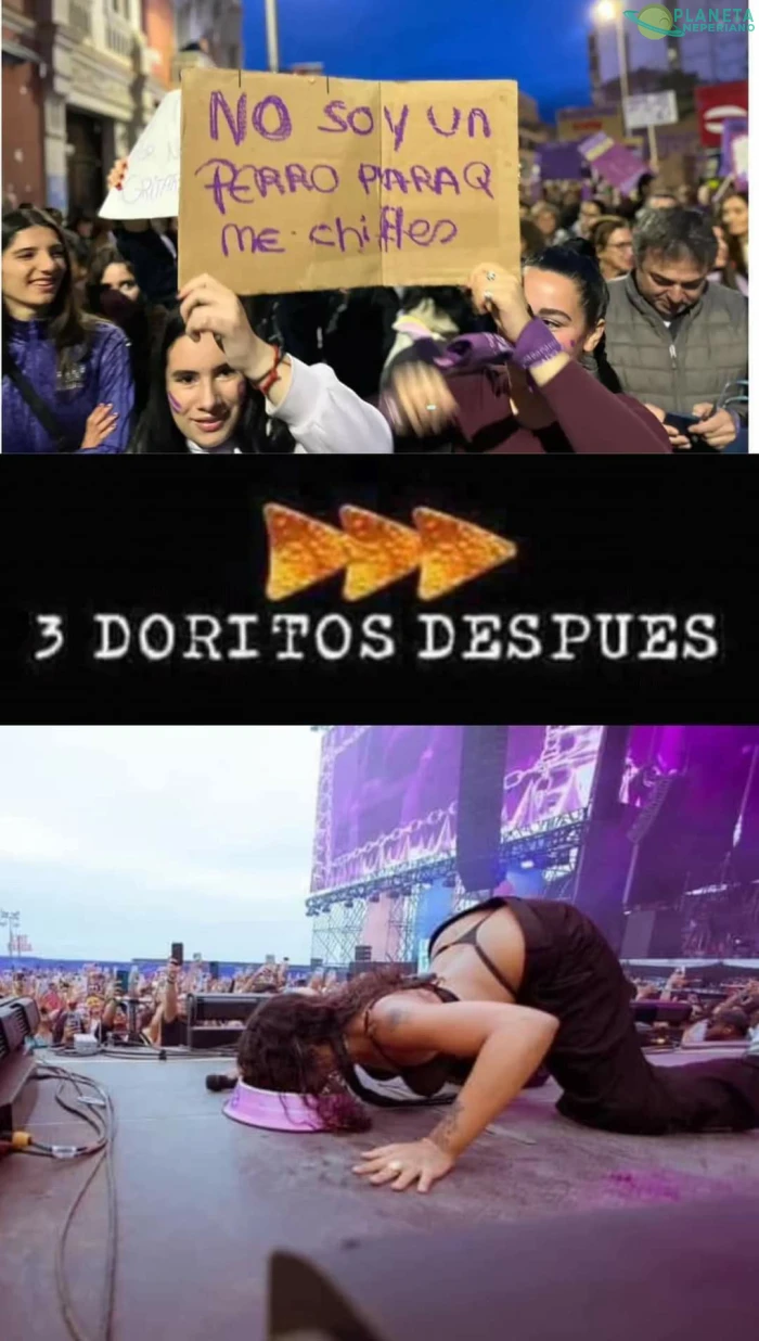 Feminazis denle 3 Doritos a la niña.jpg xD