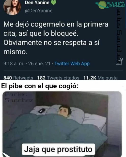 ¿Y lo malo para el pibe es...?