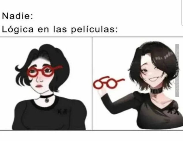 la chica fea siempre se hara bonita solo quitandose los lentes :v