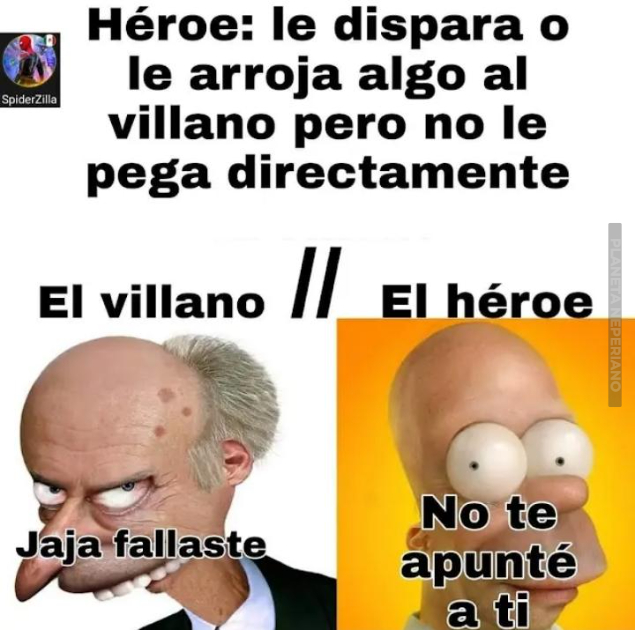 y pum, le cae un objeto que lo mata :v