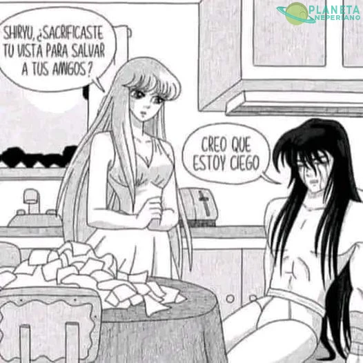 Todo un ejemplo de hombre el buen Shiryu