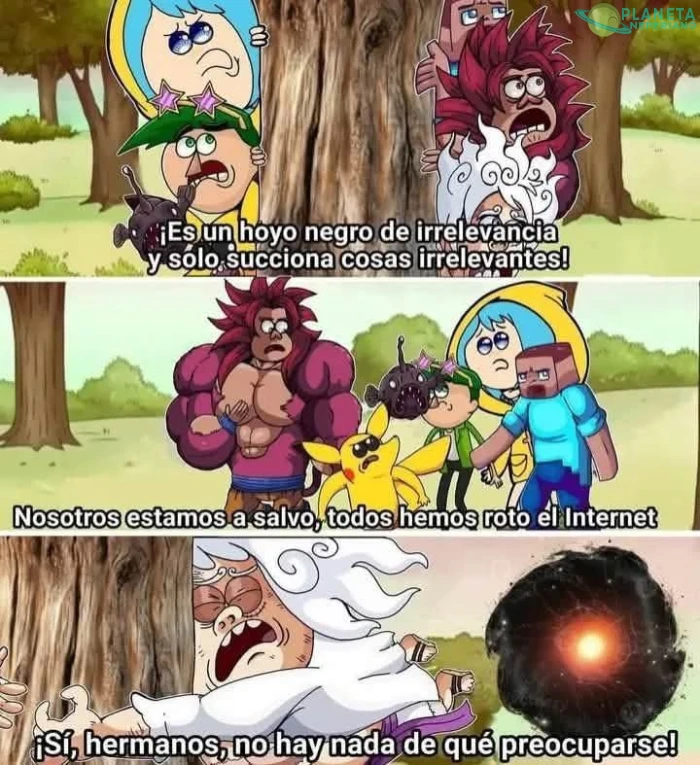 Y si lo vemos del modo que Luffy rompe la internet por no haberla rompido????