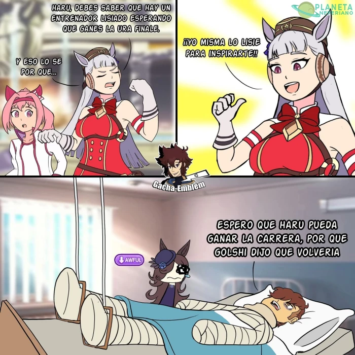 ni asi se le ayuda a Haru, pero eso no le quita lo adorable