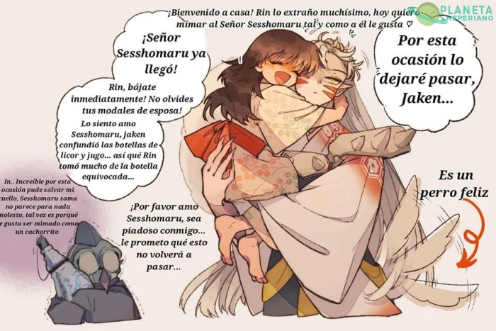 el lomito dentro de Sesshomaru enloquece de felicidad
