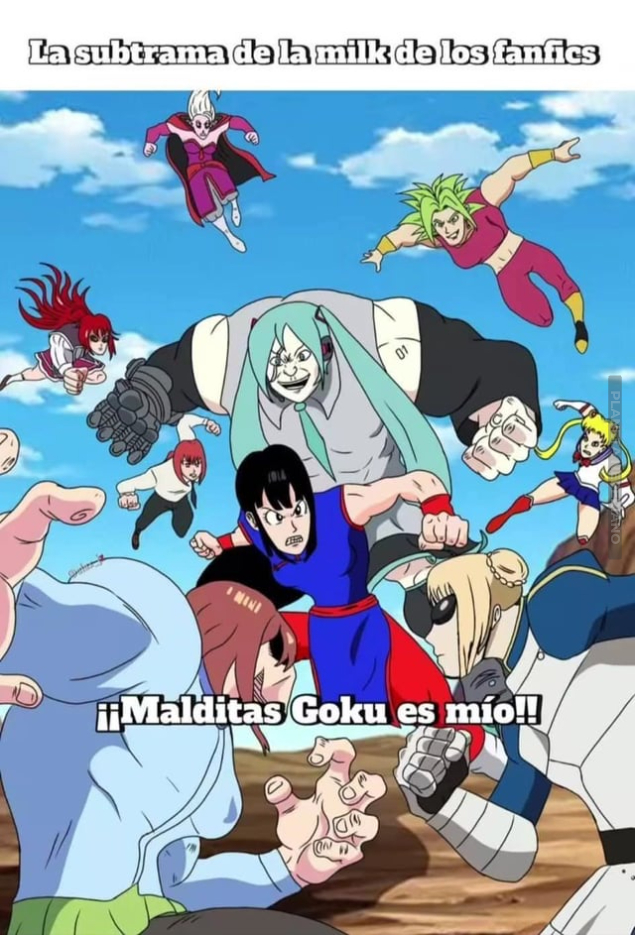 Eaa necesidad del fandom de que goku este con otra mujer