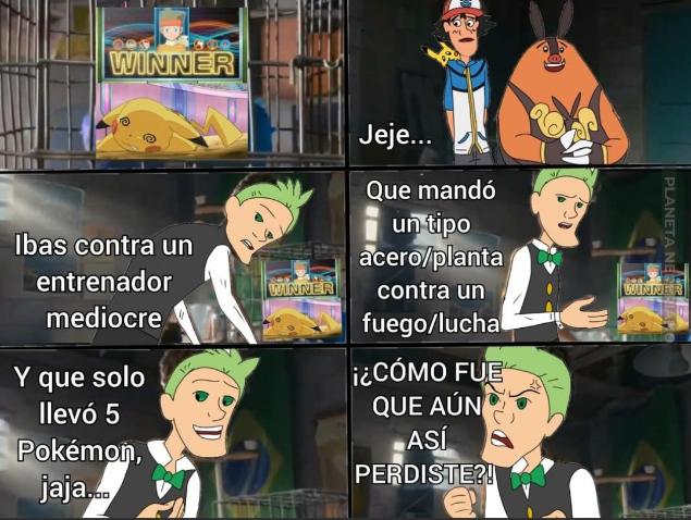 Siendo justos el equipo de ash no era muy bueno que digamos...