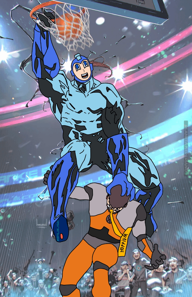 Megaman saliendo del noveno circulo del infierno cuando capcom se acordo que tenia mas de 3 franquic