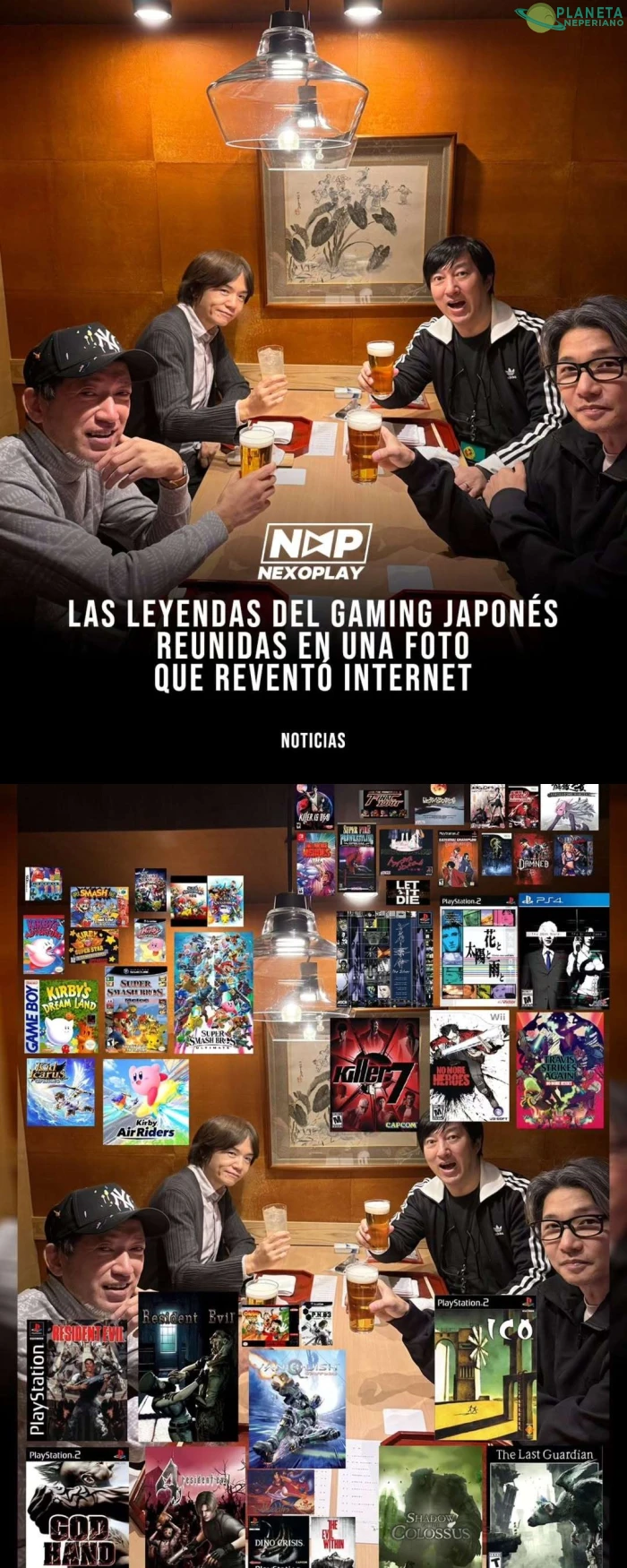 Leyendas niponas del videojuego en una imagen