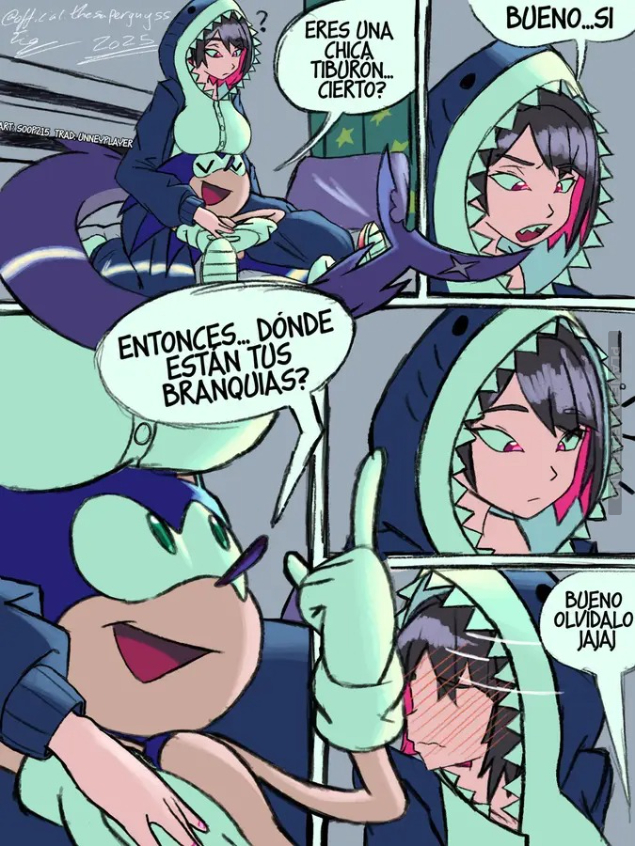 Eso no se le pregunta a una chica tiburón sonic :v