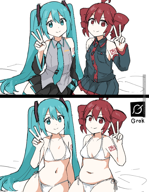 Lo que la gente le pide a grok be like: