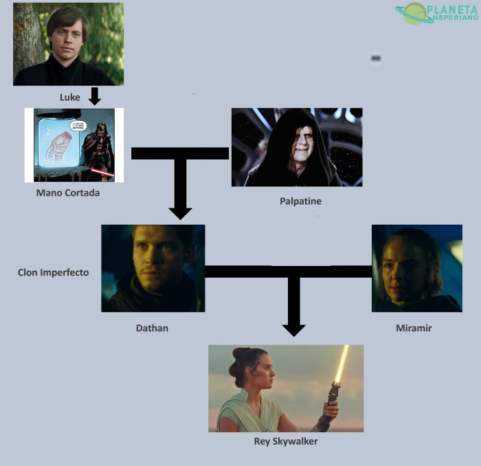 Me sorprende que tanta gente todavía no sepa que Rey es técnicamente la nieta de Luke.