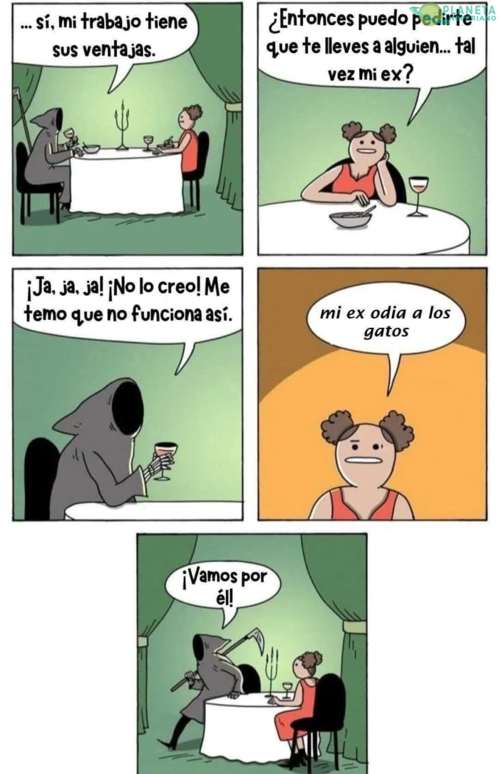 odiadores de gatos=Prioridad para la parca