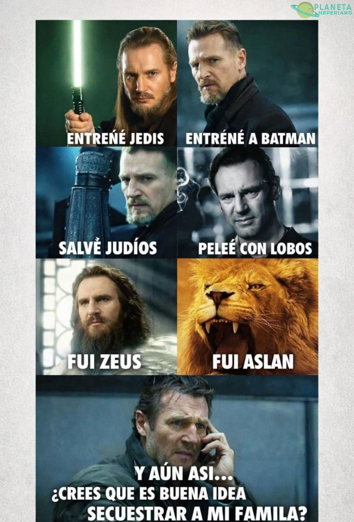Moraleja: ¡NO TE METAS CON LIAM NEESON!