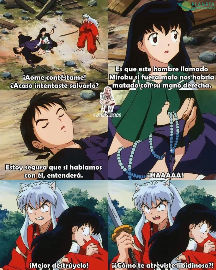Miroku no perdonaba ni una