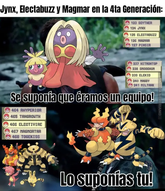 Pobre jynx la tienen mas olvidada que a Nidoking