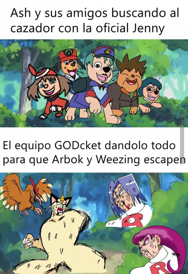 Como siempre el equipo rocket siendo lo mejor de Pokémon