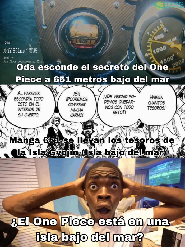 Nos subestimas Oda. empieza la carrera. O lo revelas en manga, o los fans encontramos este One Piece