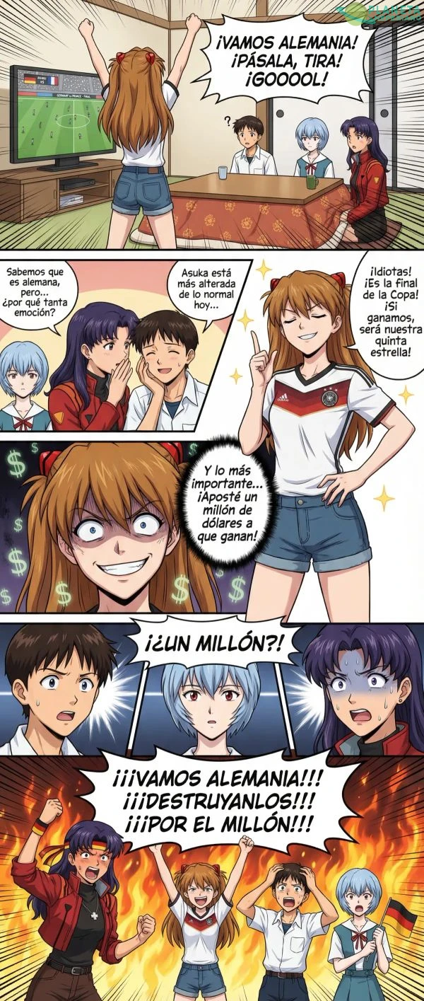 Baka Asuka, mas te vale que Alemania gane, o te saco mis ahorros en especia
