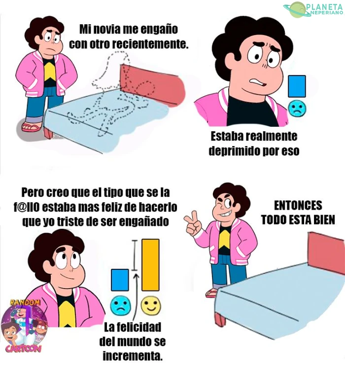 si todos fueramos como steven, el NTR no existiría en el mundo, no tendría chiste