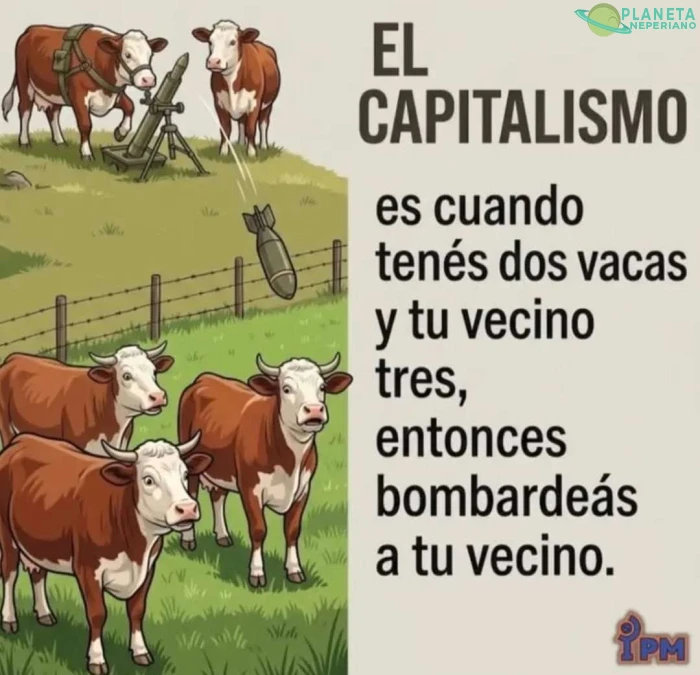 Vacas con mortero... interesante