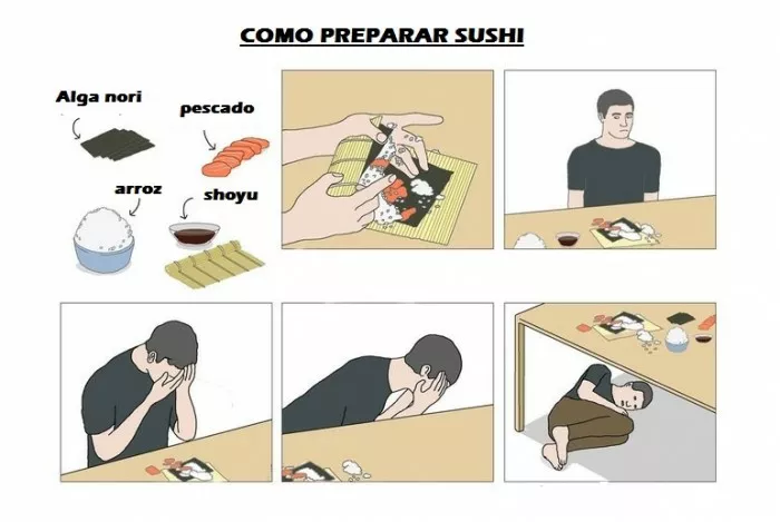 Intentando preparar sushi... (/T.T)/