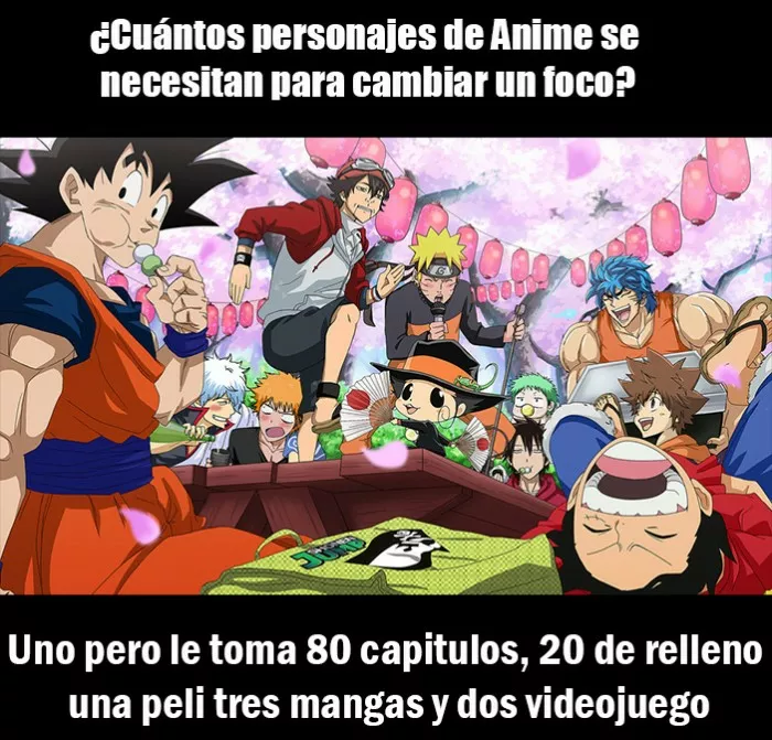 tipico de un anime (no siempre es un foco jaja)